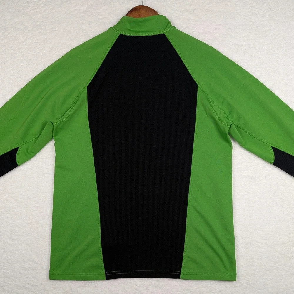 The North Face Pullover Mens Medium Green Flight Series 1/4 Zip‎ VaporWick Shirt